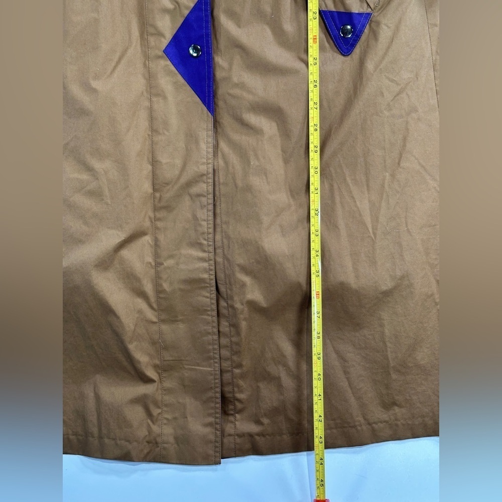 Lifestyles 90s Utility Long Coat Paisley Lining Size 8 - Picture 15 of 16